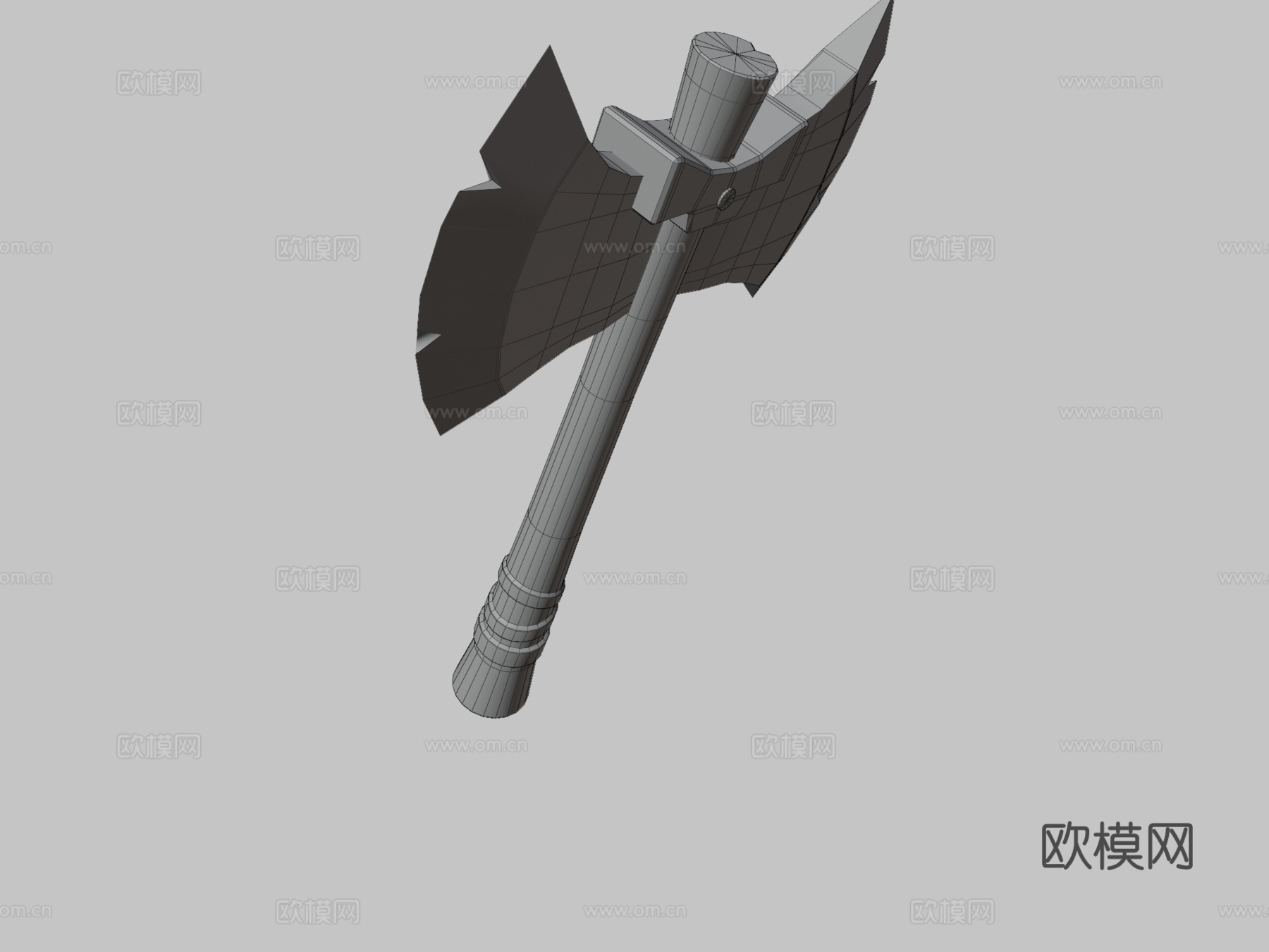 符文斧3d模型下载（渲染图3）