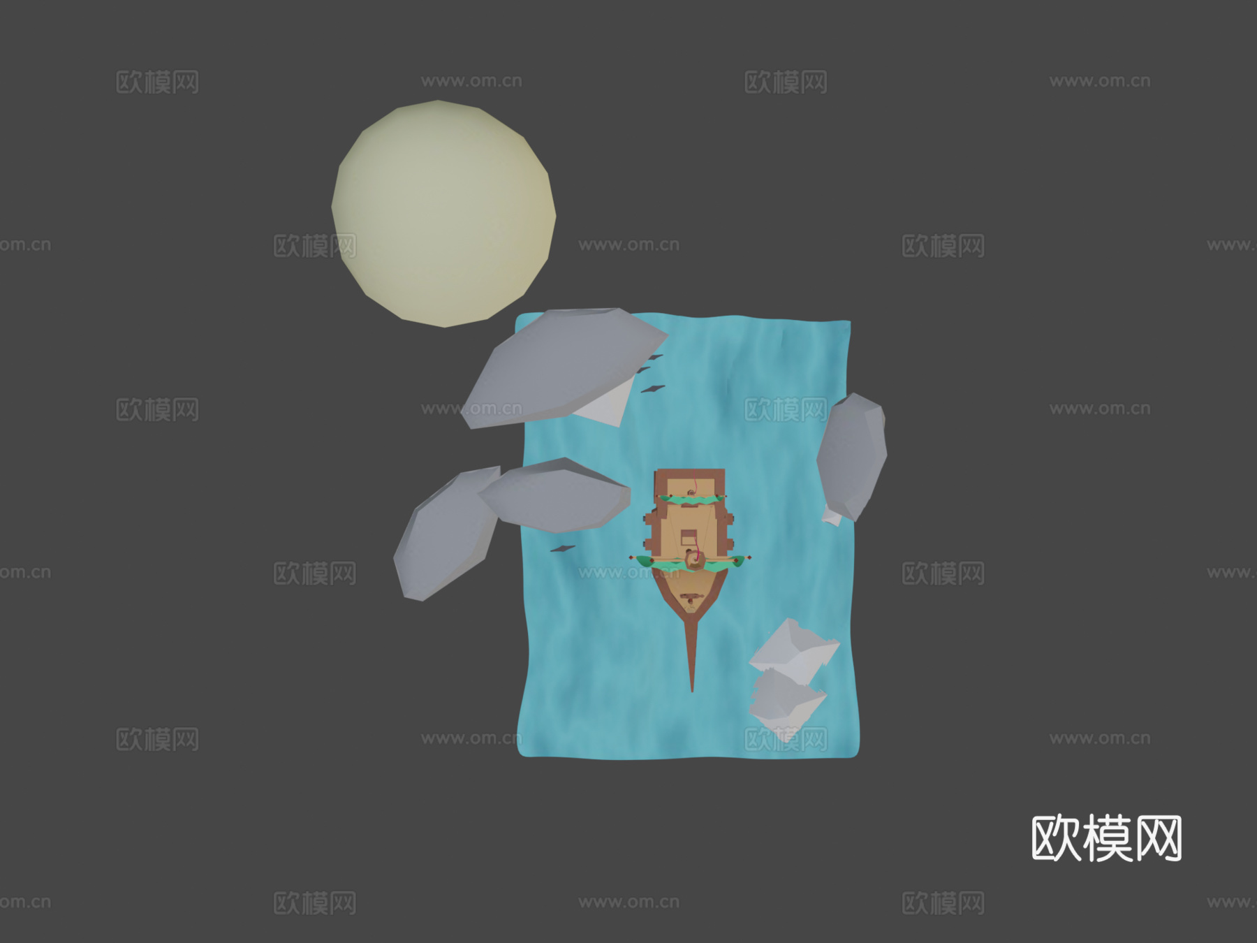 海船3d模型下载（渲染图7）