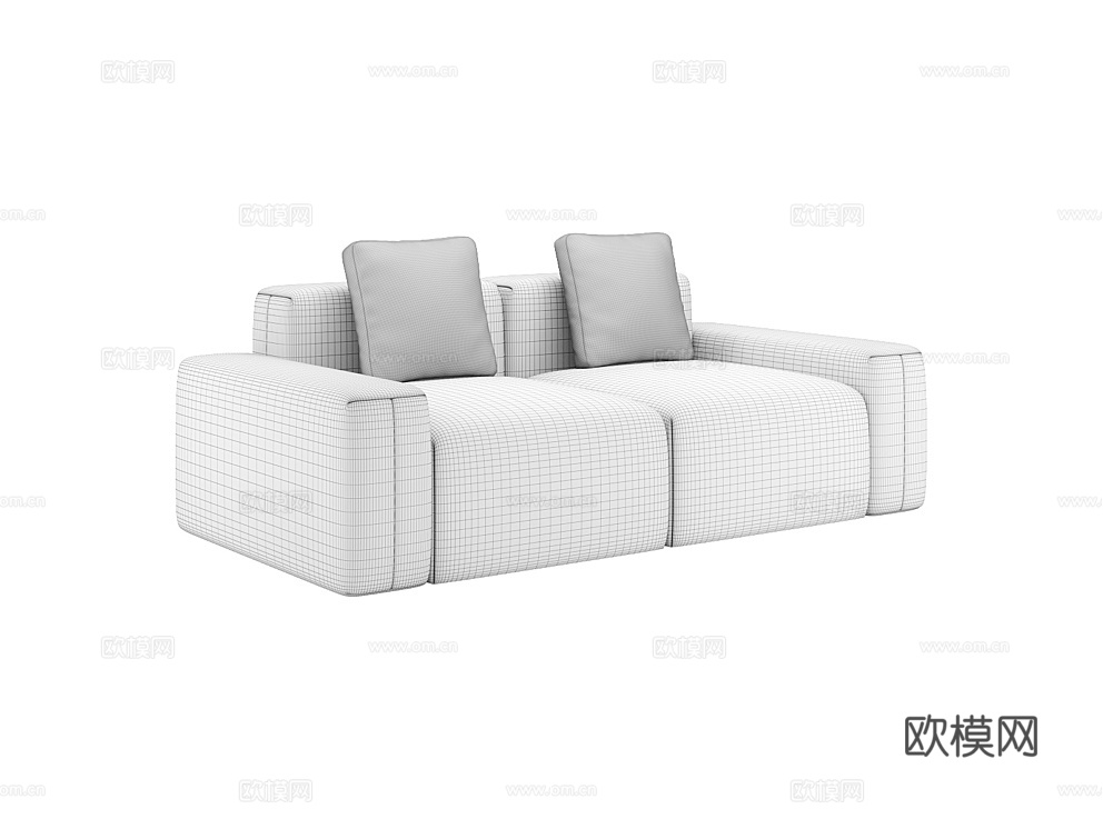 MEBELFORM 二人沙发 沙发床3d模型下载（渲染图4）