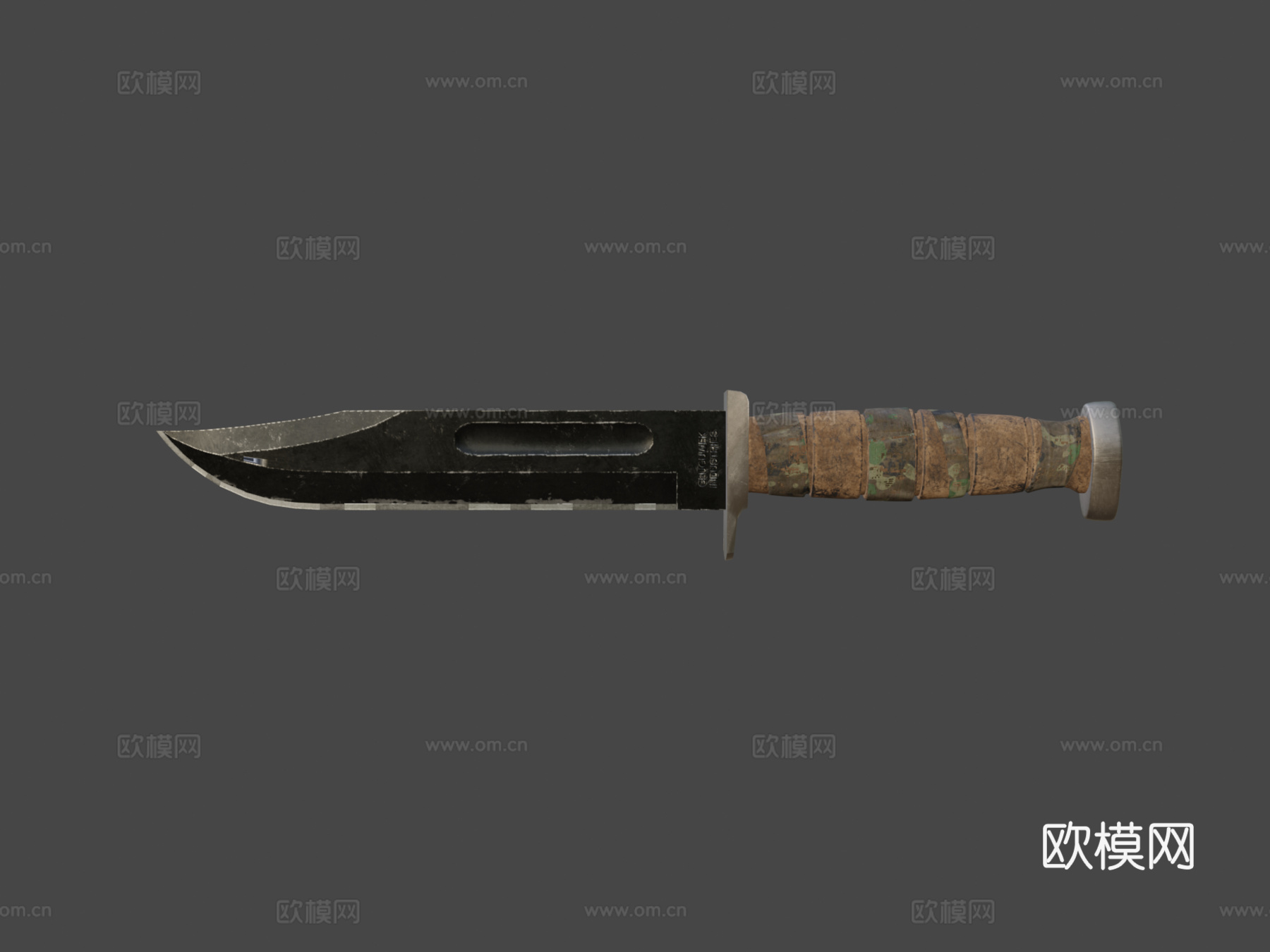 KABAR风格刀3d模型下载（渲染图5）
