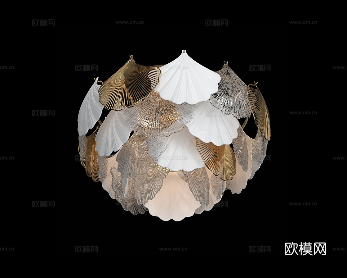 Cloyd 轻奢壁灯3d模型下载（渲染图2）