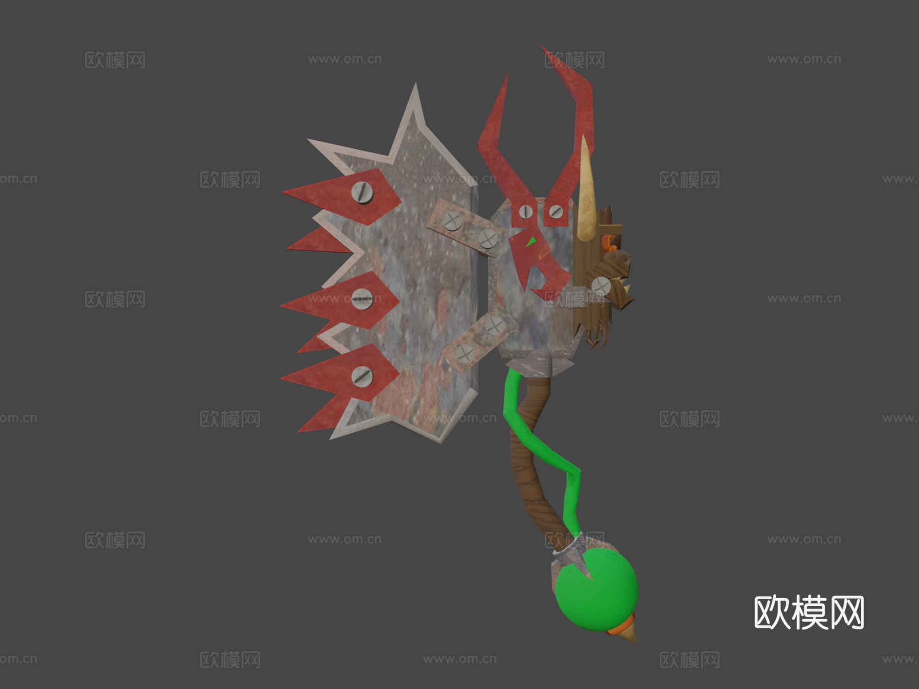 莫克砍刀3d模型下载（渲染图6）