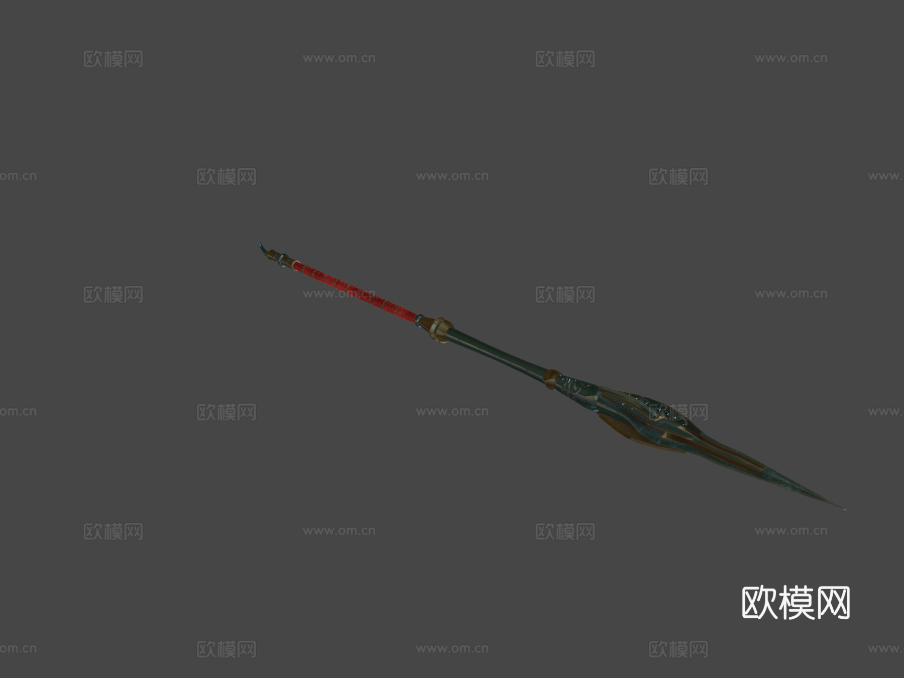 死亡猎人矛第四级3d模型下载（渲染图1）