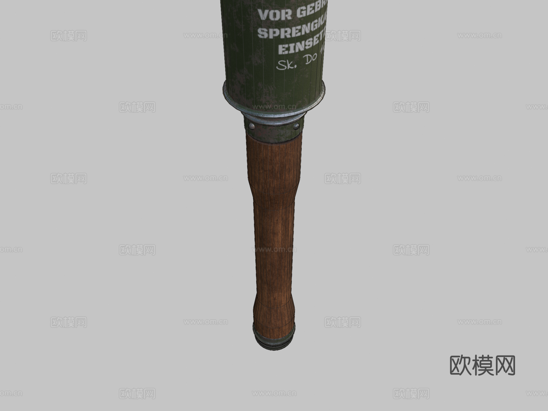 M24木柄手榴弹3d模型下载（渲染图2）