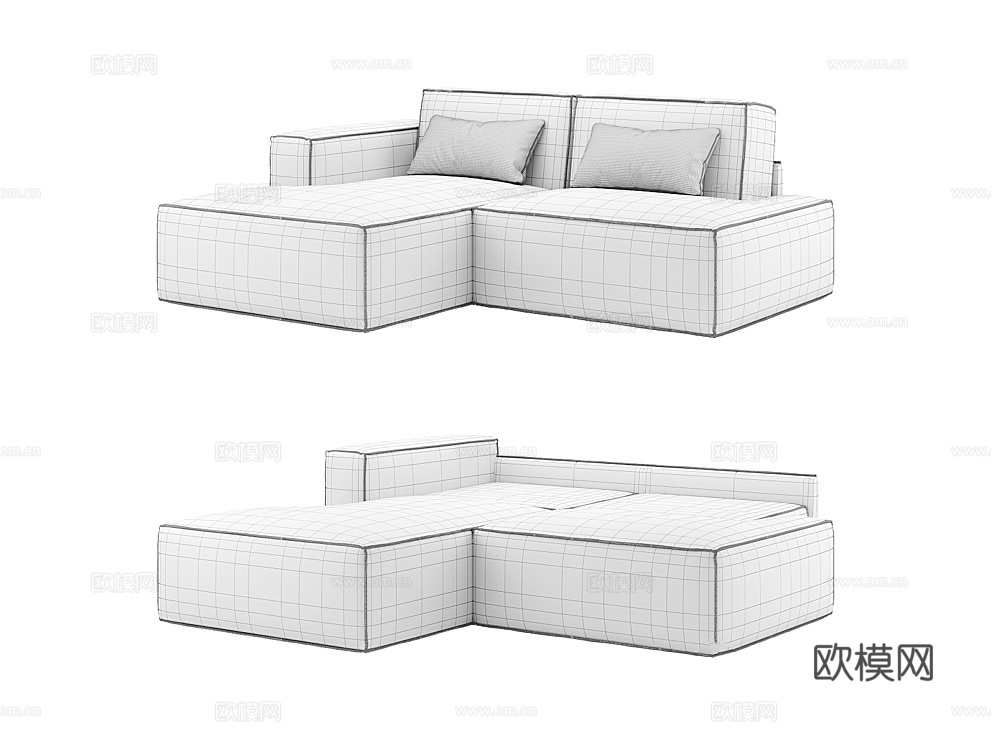 MEBELFORM 二人沙发 沙发床3d模型下载（渲染图5）