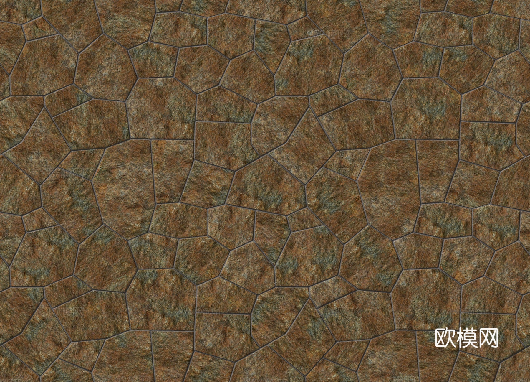 红色砂岩毛石-多边形毛石-破冰纹毛石25