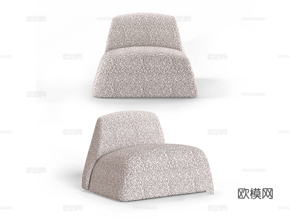 Siori 沙发单人位3d模型下载（渲染图2）