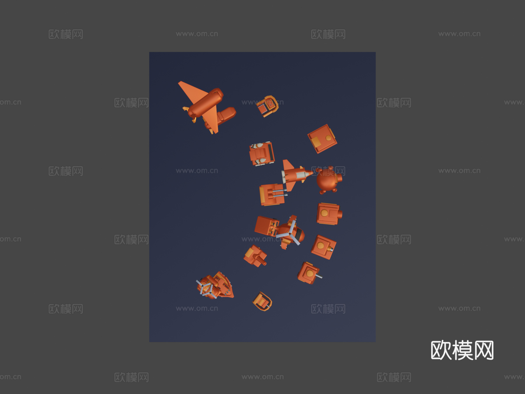 高级战争橙星军团3d模型下载（渲染图6）