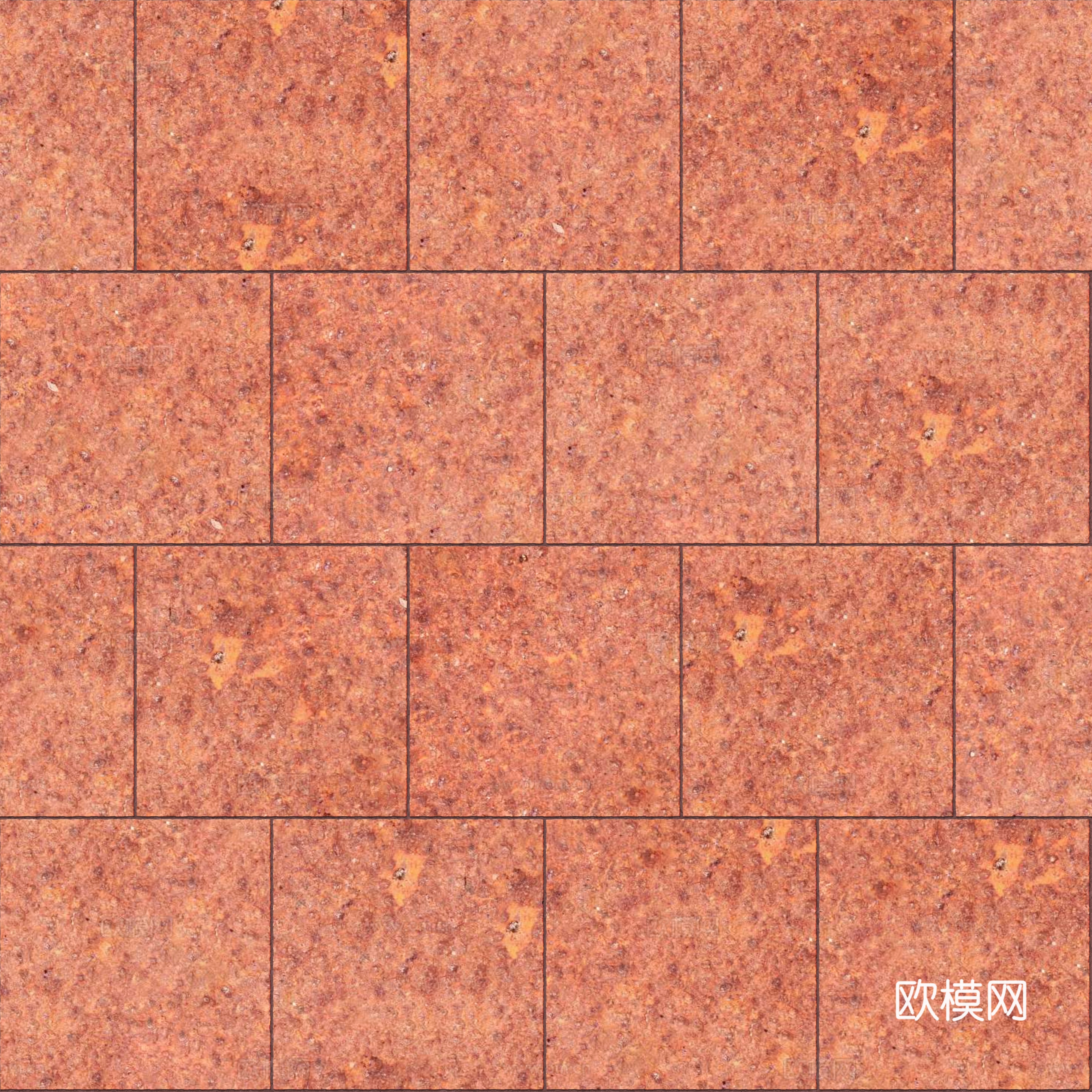 暗红色红色砂岩-方形错缝-横向35