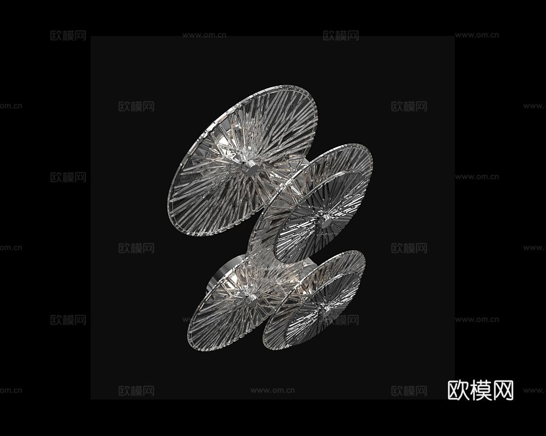 Cloyd 轻奢装饰壁灯3d模型下载（渲染图2）