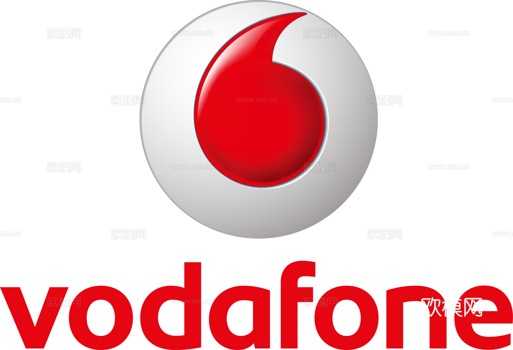 沃达丰，电信通讯logo