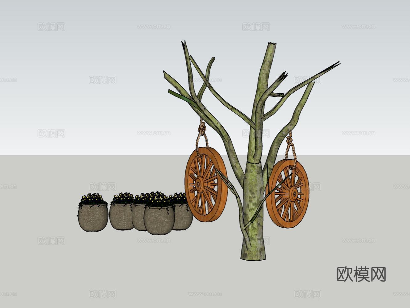 家具饰品灯具器材设备室外小品su模型