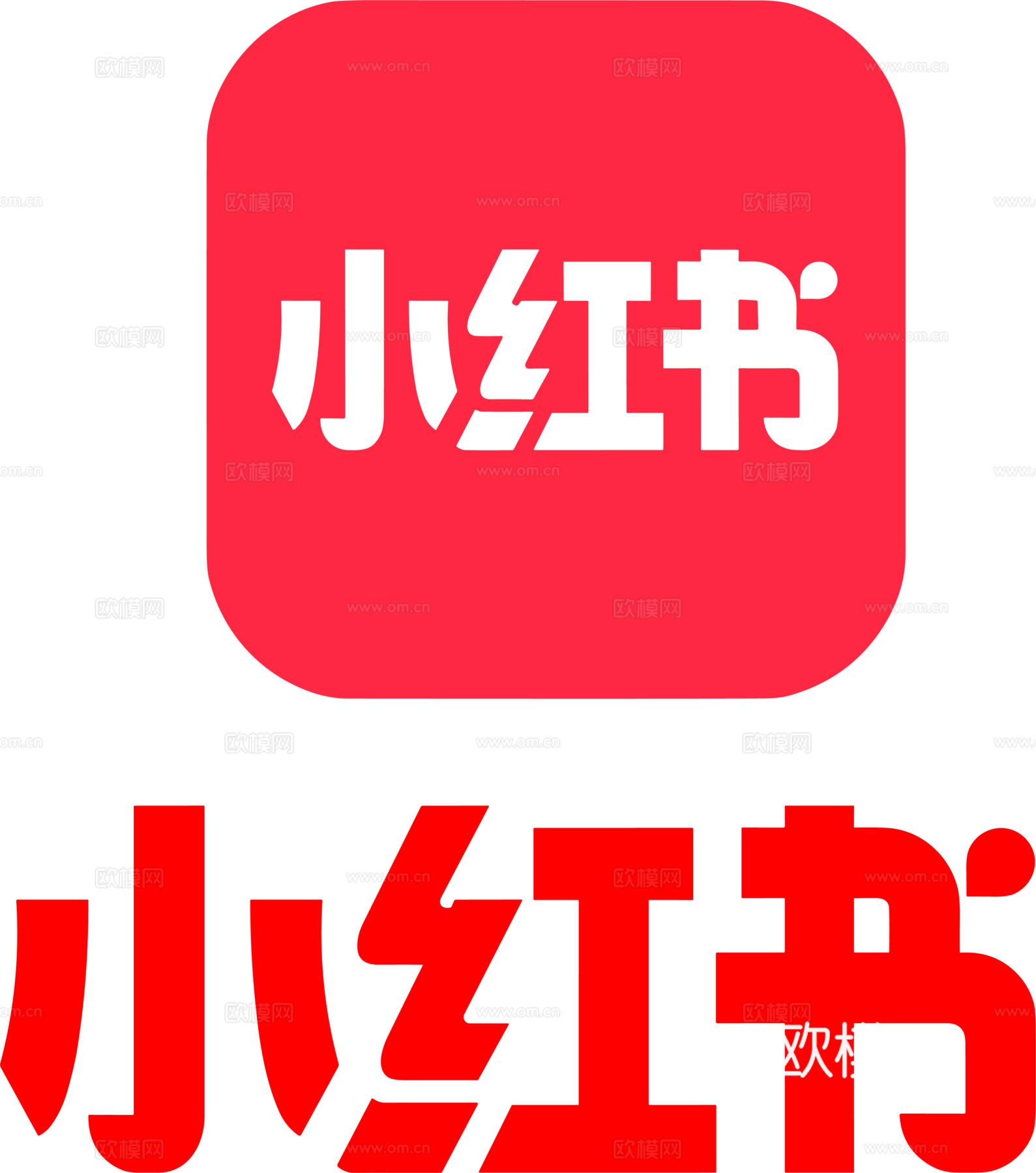 小红书2，社交平台logo