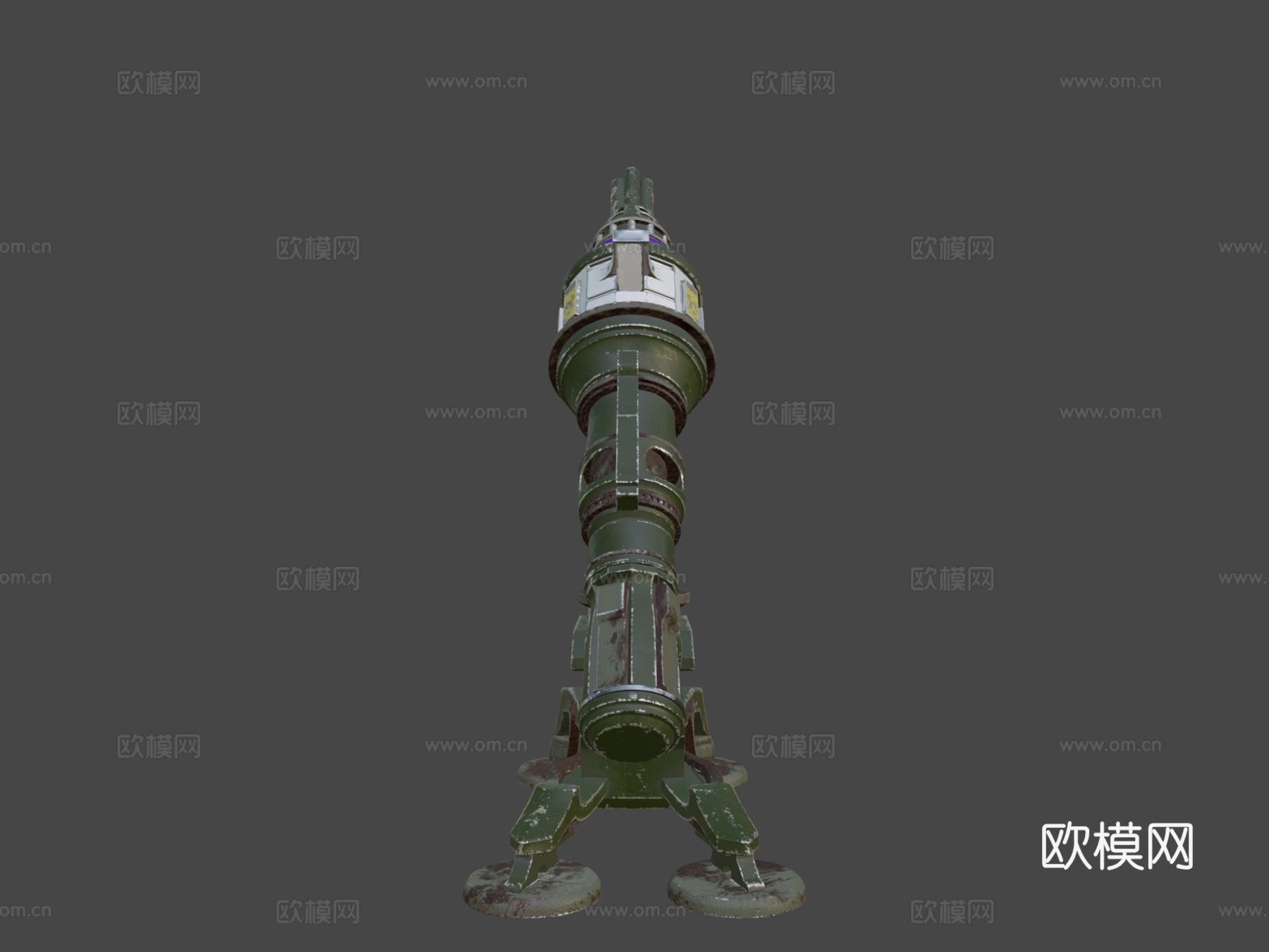 炮塔3d模型下载（渲染图5）