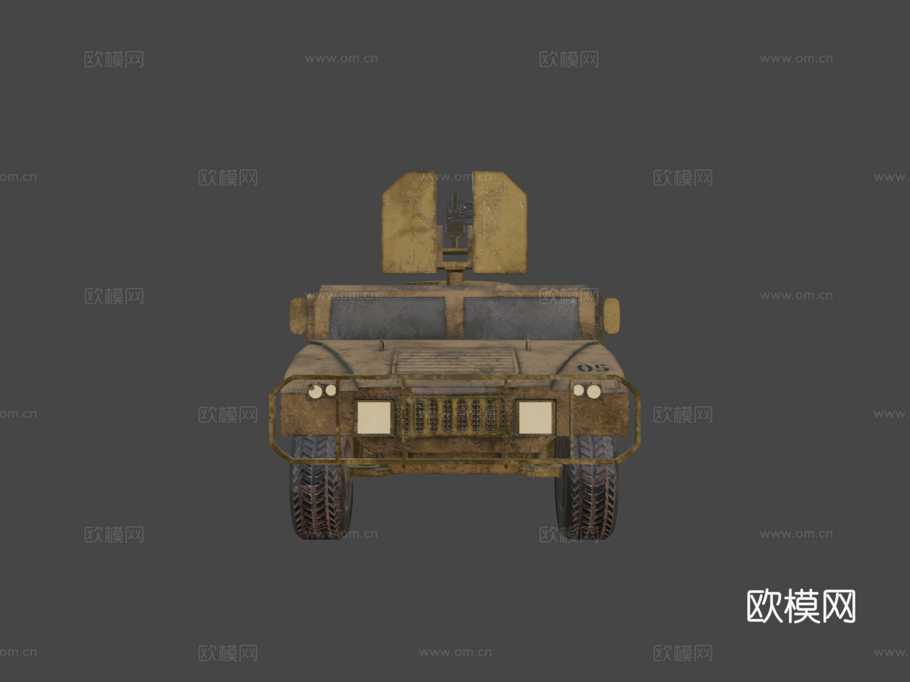 军用悍马3d模型下载（渲染图6）