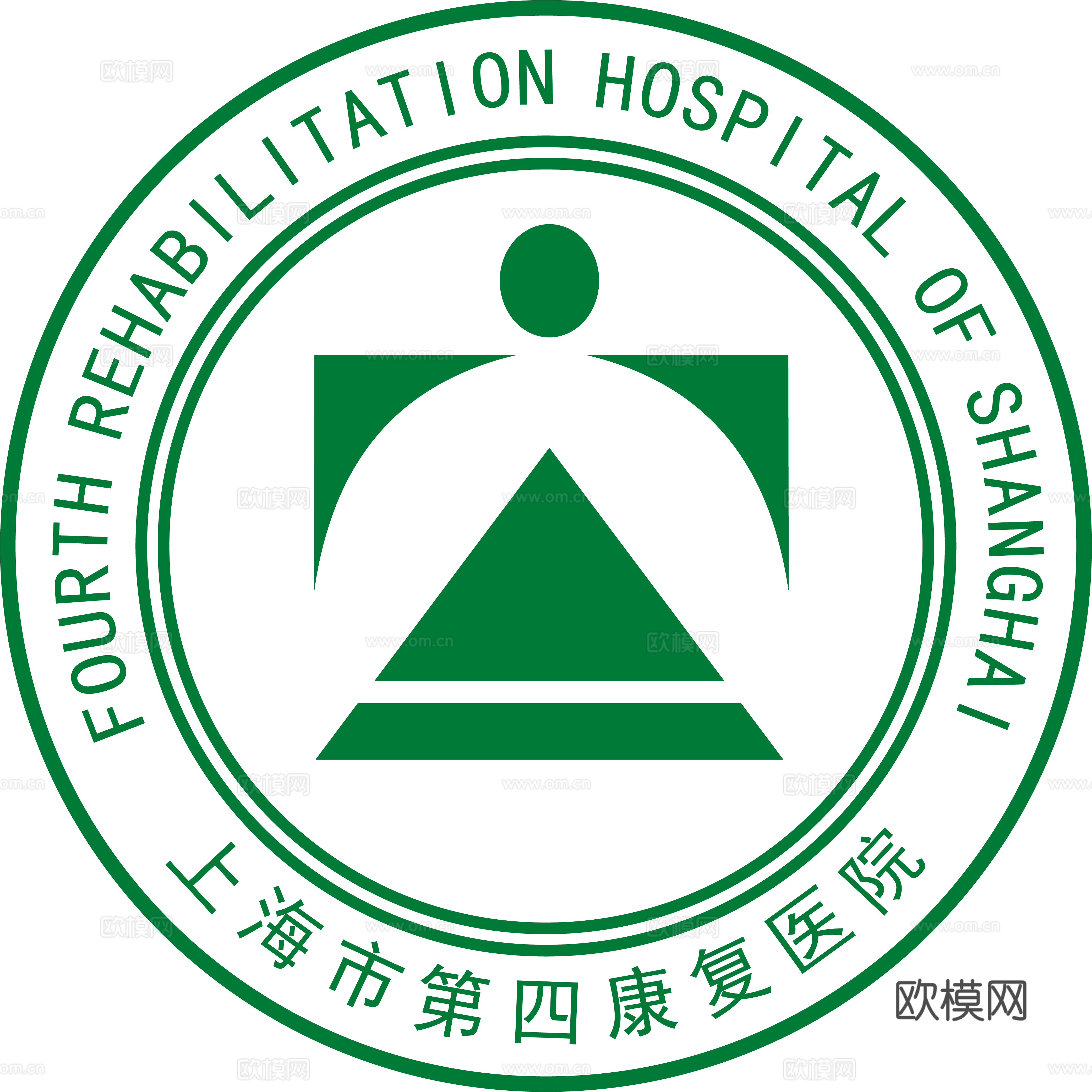 上海市第四康复医院，医院医疗logo