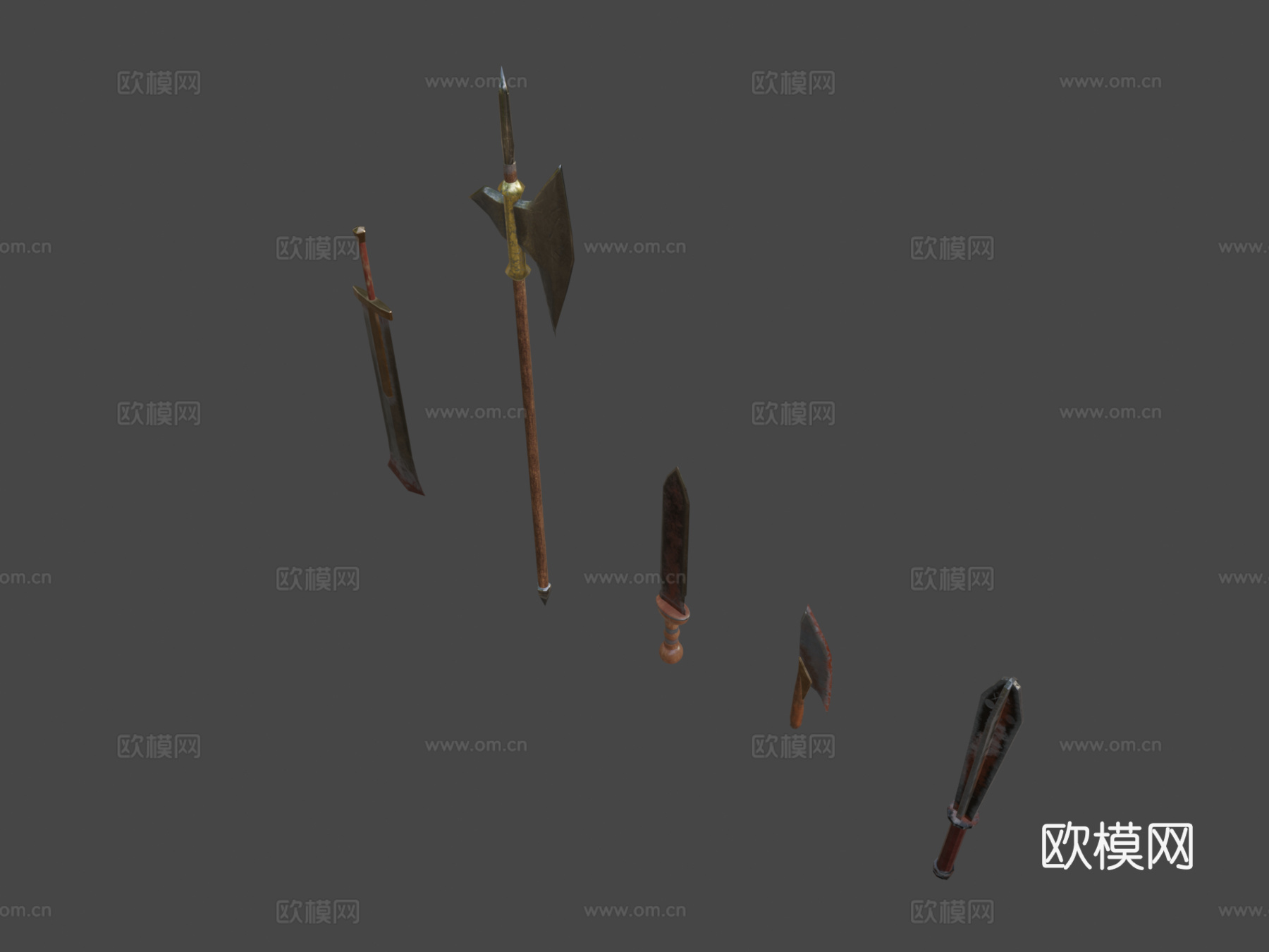 武器阵容3d模型下载（渲染图5）