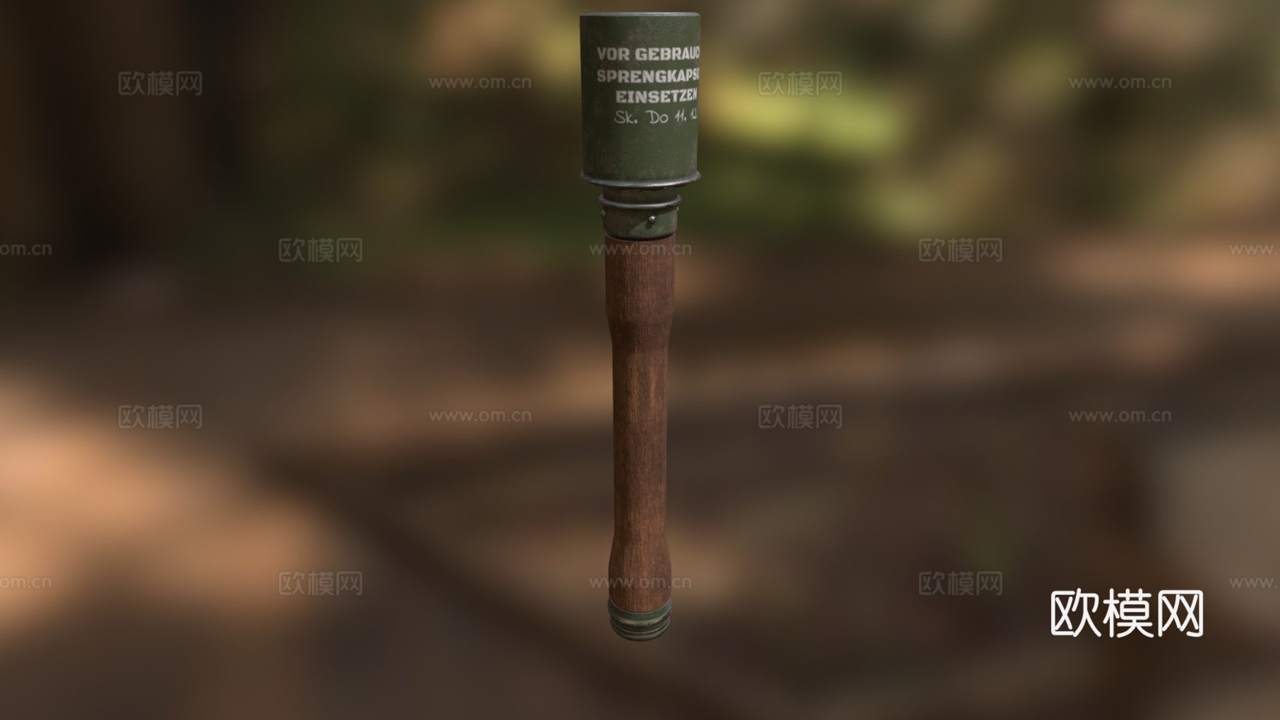 M24木柄手榴弹hankinsonross4413d模型下载（渲染图1）