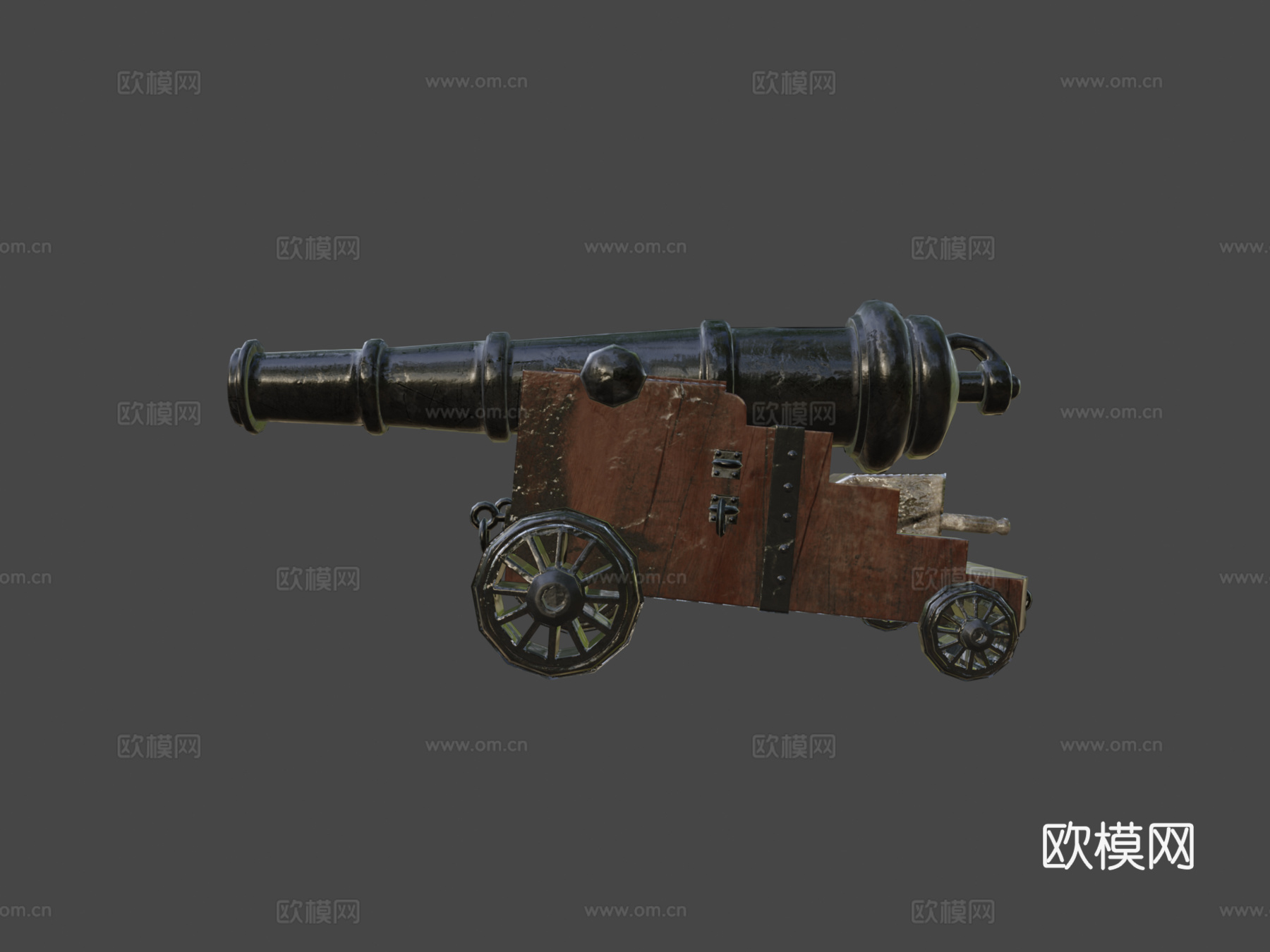 海军炮3d模型下载（渲染图8）