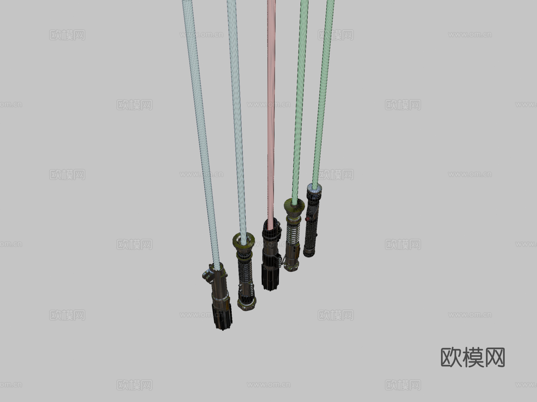 光剑套装星球大战3d模型下载（渲染图2）