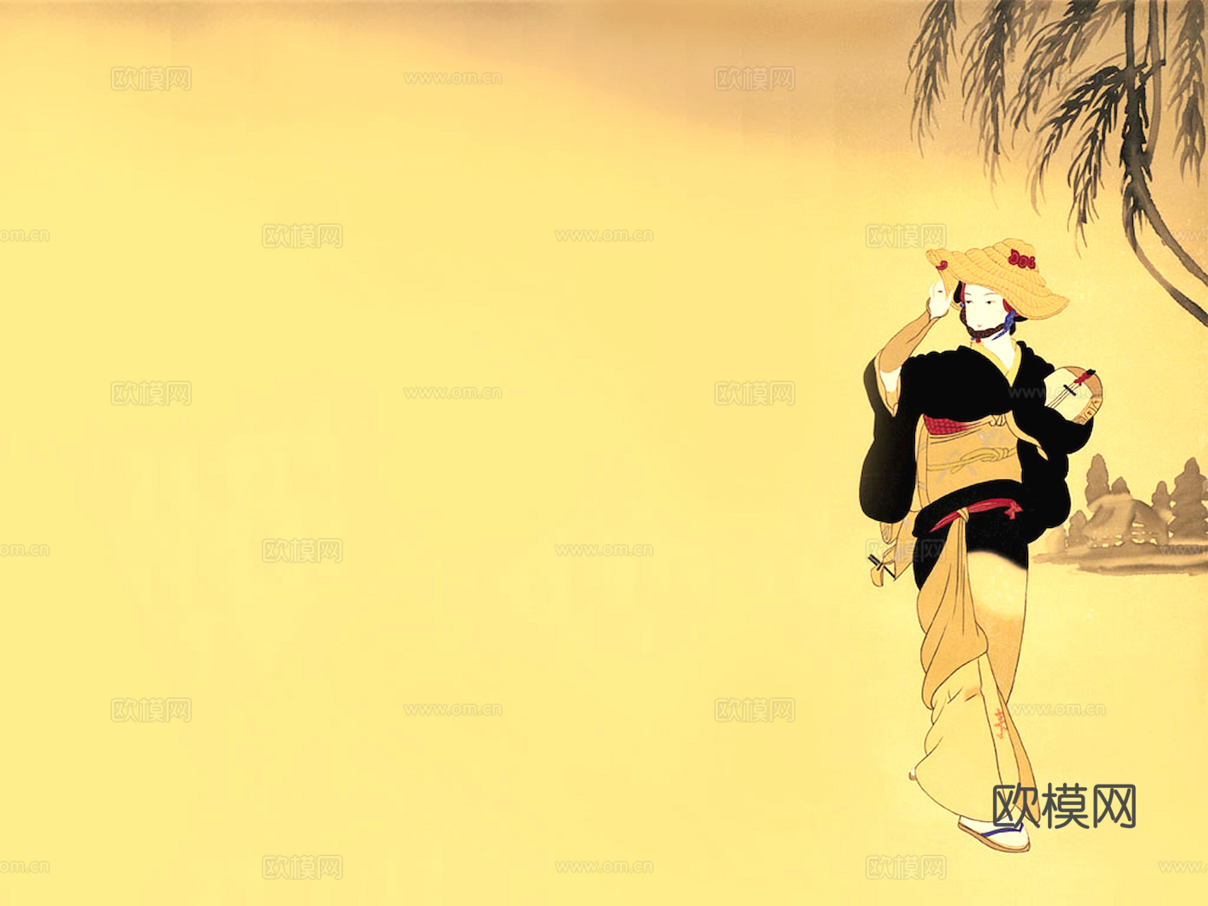 中式新中式挂画壁画水墨字画山水花鸟背景墙壁纸装饰画抽象画油画下载