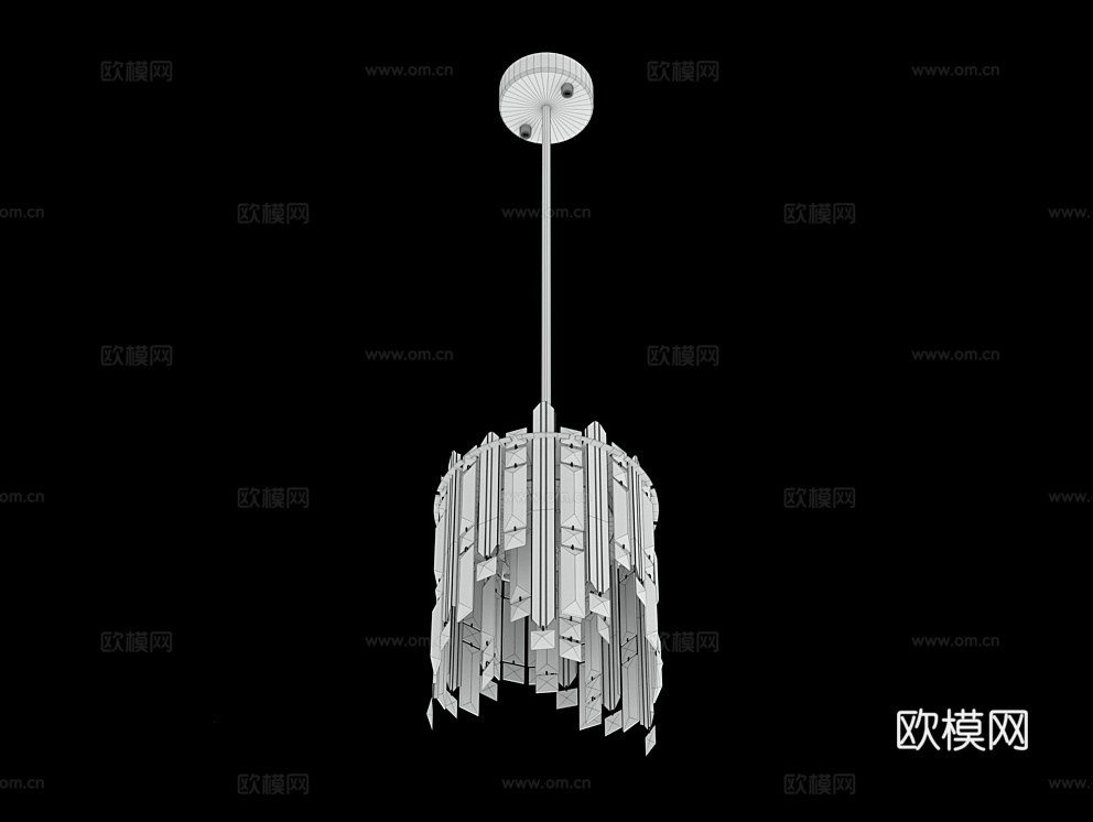 Cloyd 轻奢吊灯3d模型下载（渲染图3）
