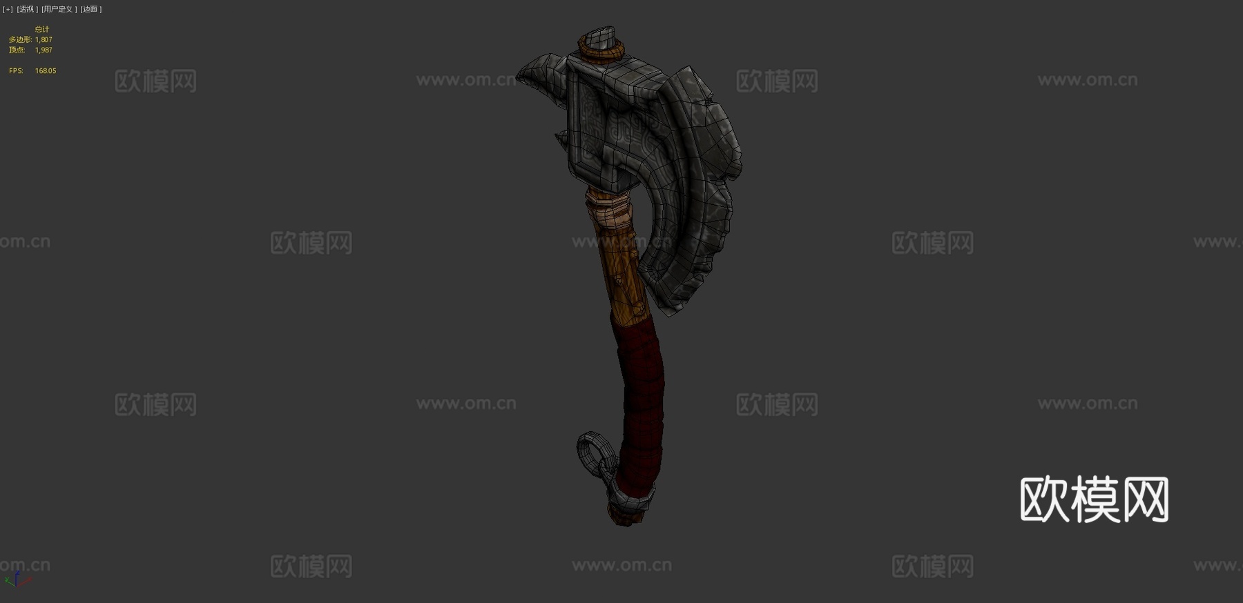 战斧3d模型下载（渲染图4）