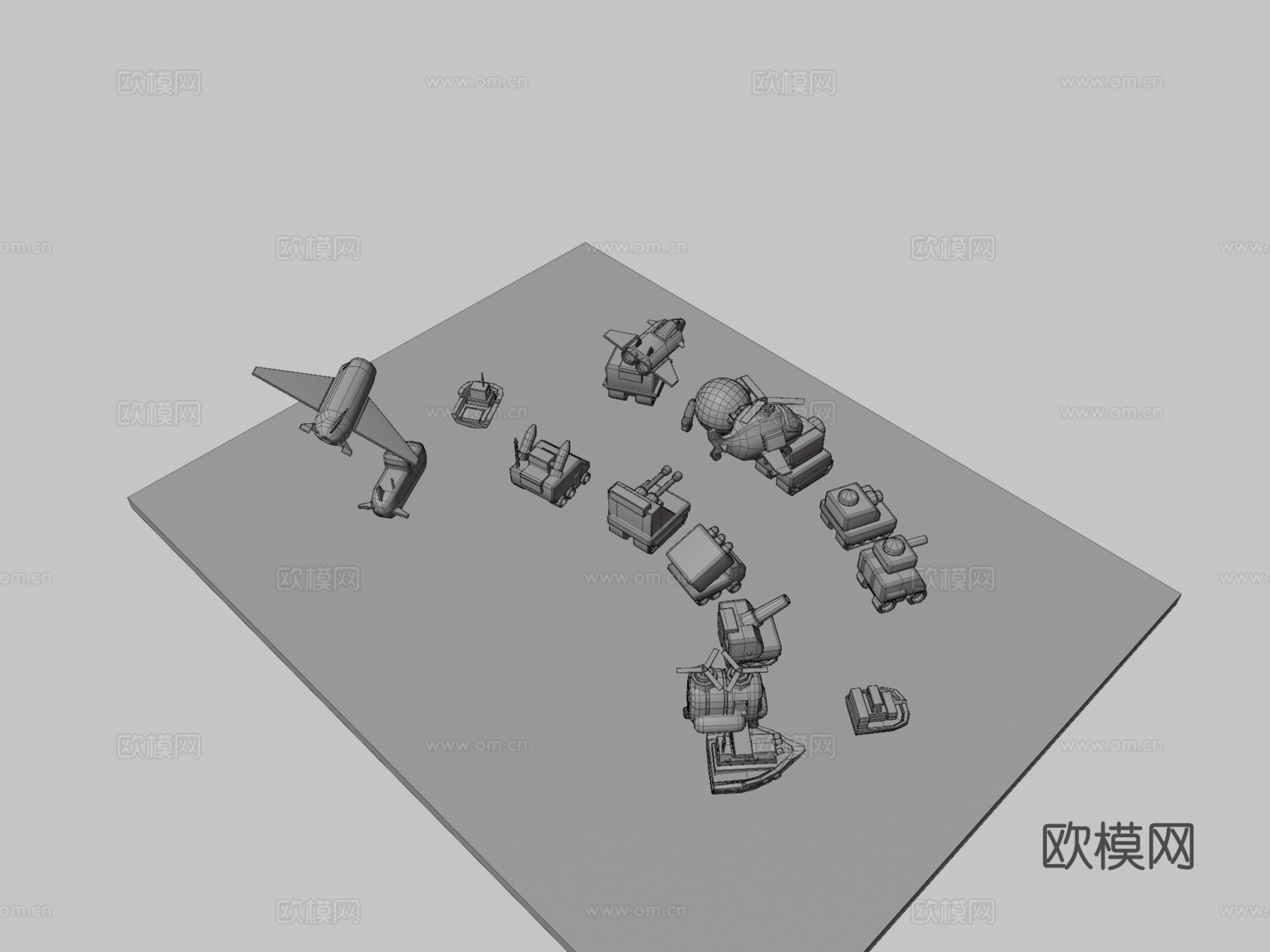 高级战争橙星军团3d模型下载（渲染图3）