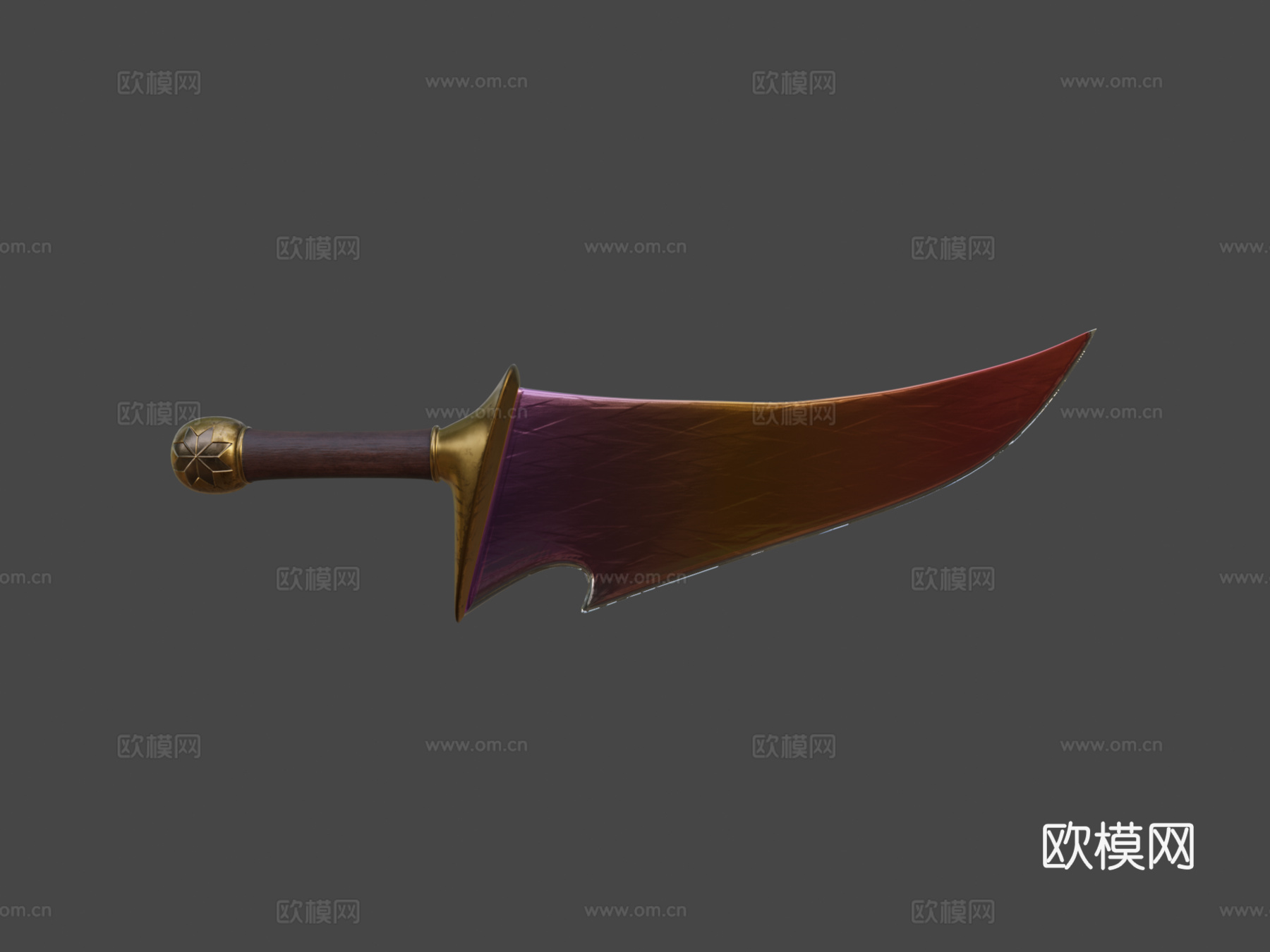 多色短刀3d模型下载（渲染图7）