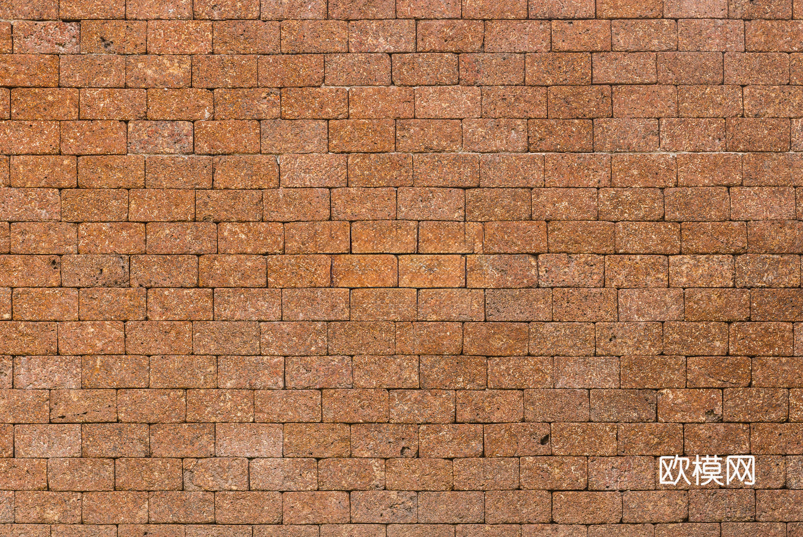 规则矩形形态干垒石，毛石墙面44