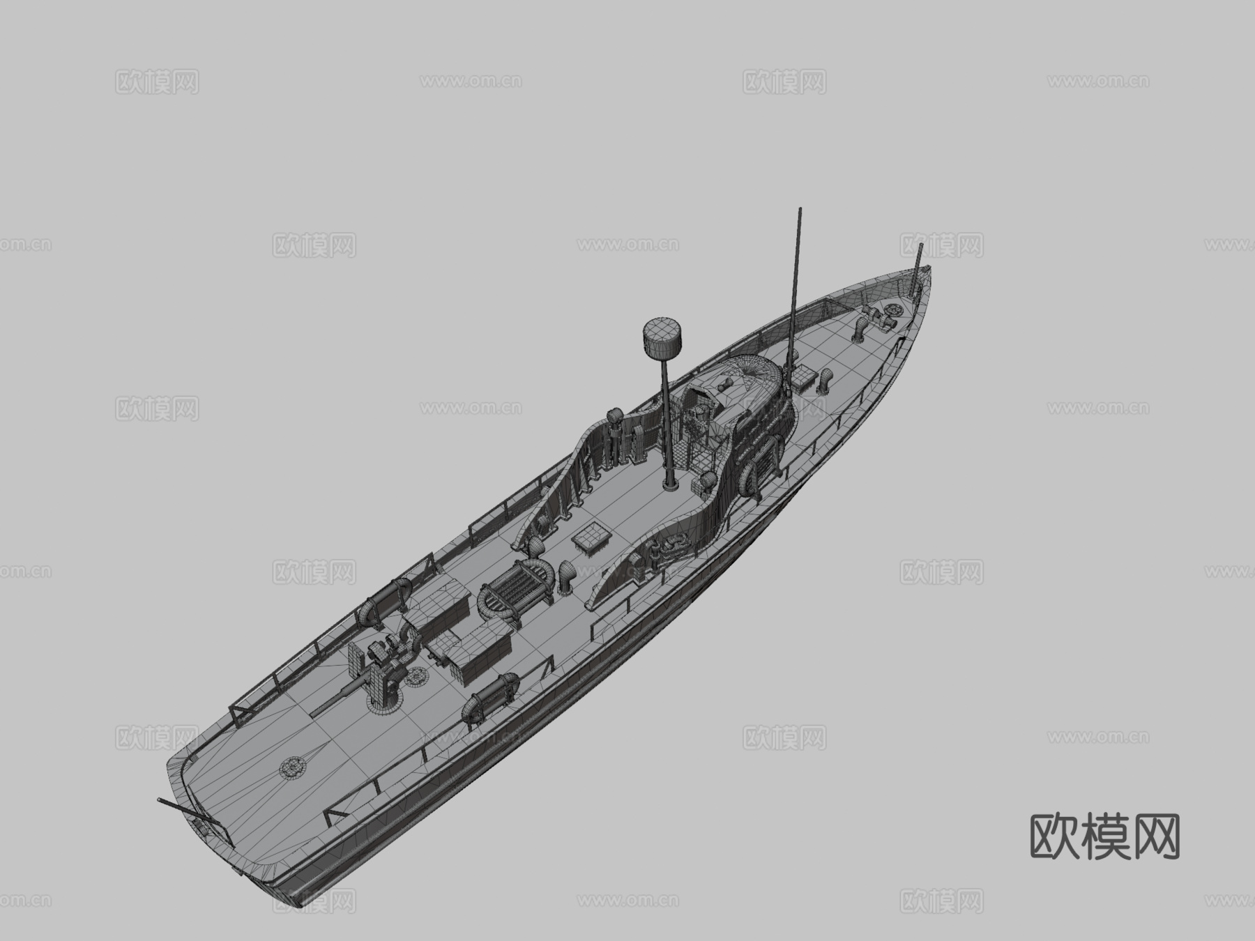 美国海岸警卫队83英尺巡逻艇诺曼底登陆版13503d模型下载（渲染图3）