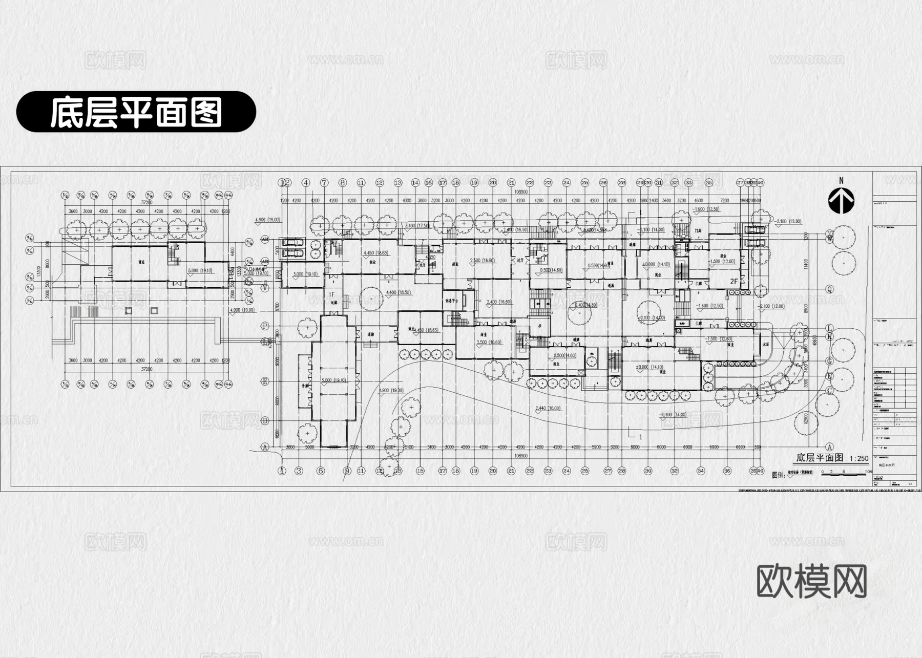 13套商业街步行街商业综合体景观建筑CAD施工图附效果图cad施工图