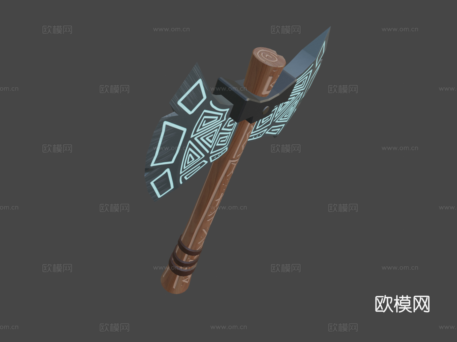 符文斧3d模型下载（渲染图8）