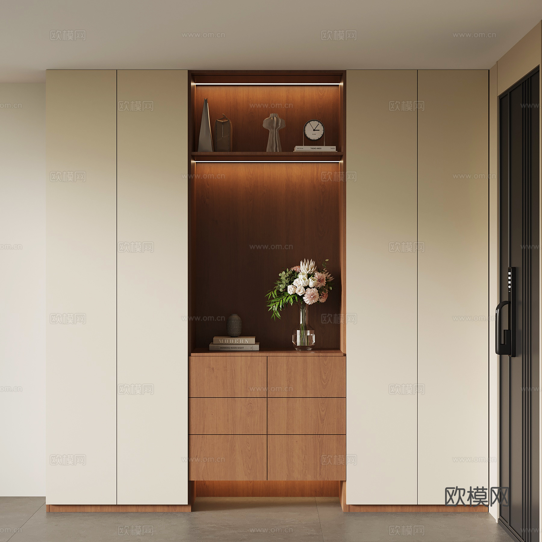 中古玄关柜 鞋柜su模型