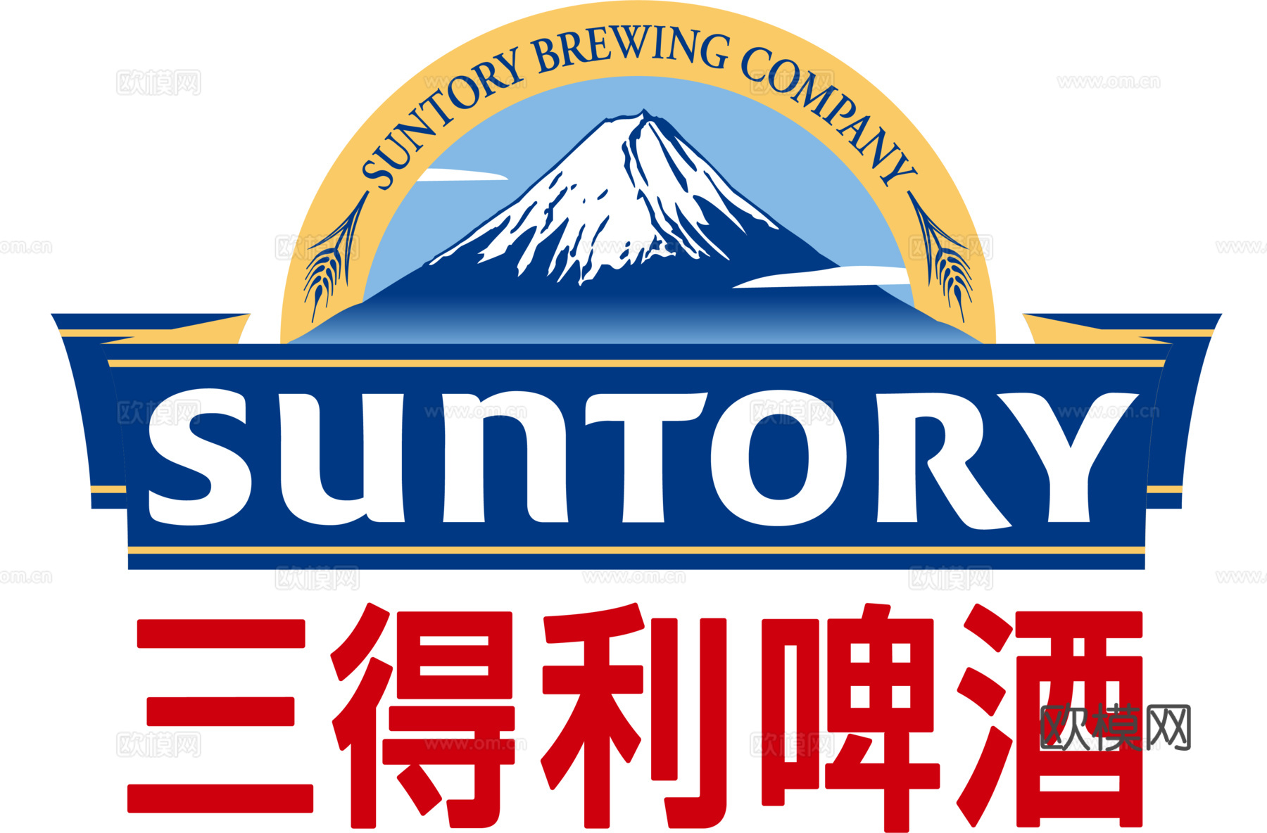 三得利啤酒，啤酒品牌logo