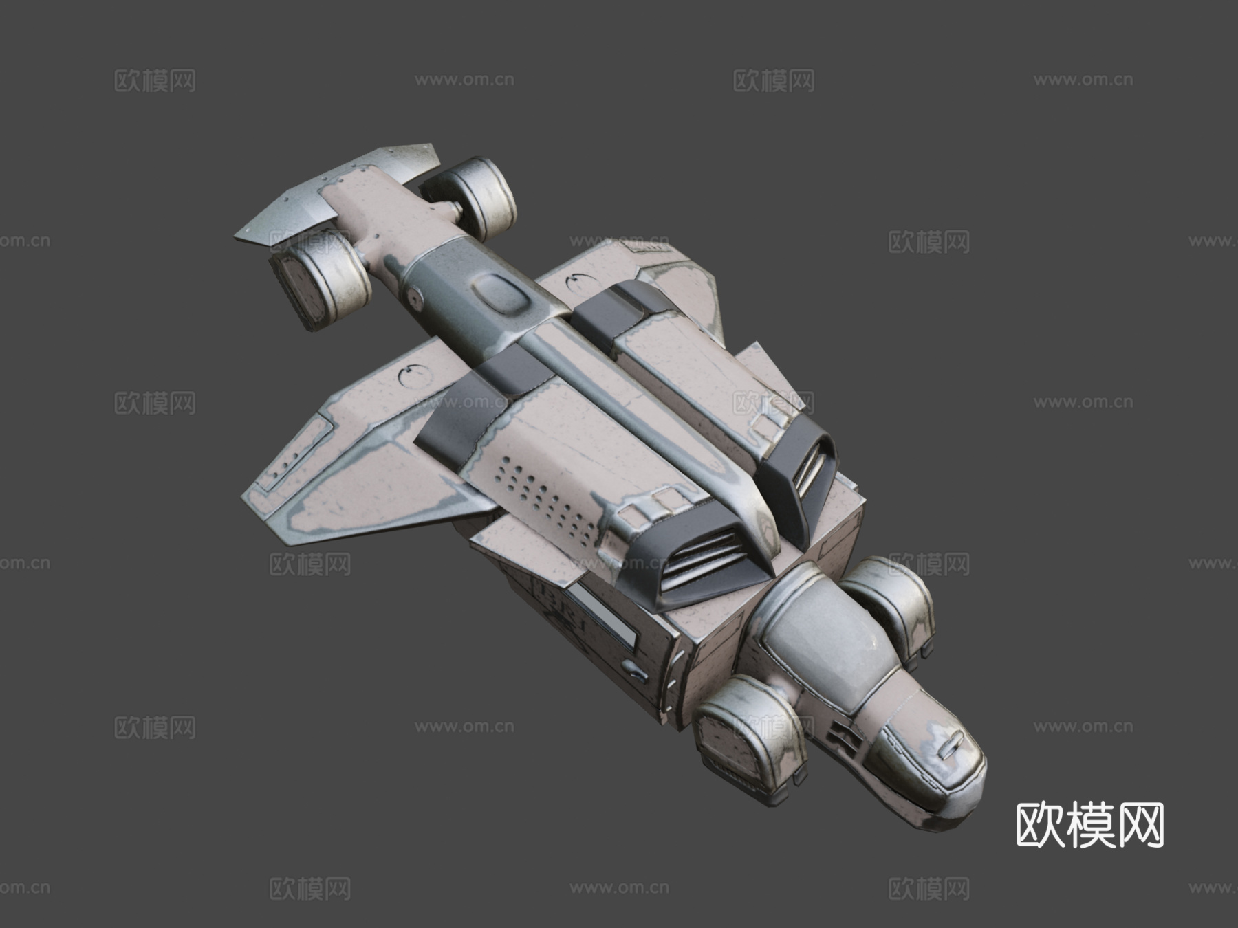 运输舰3d模型下载（渲染图5）