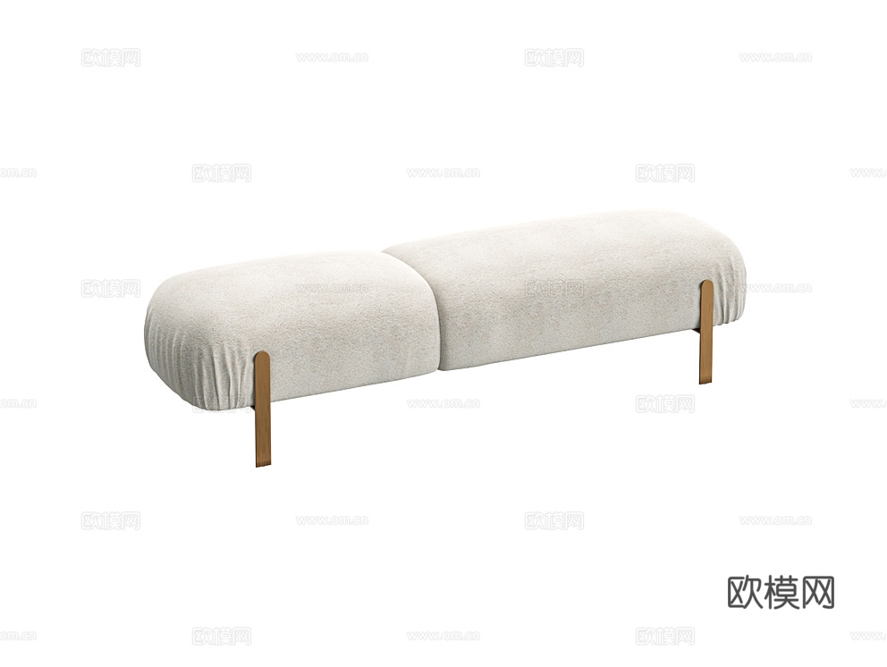 Fratelli 床尾凳3d模型下载（渲染图2）