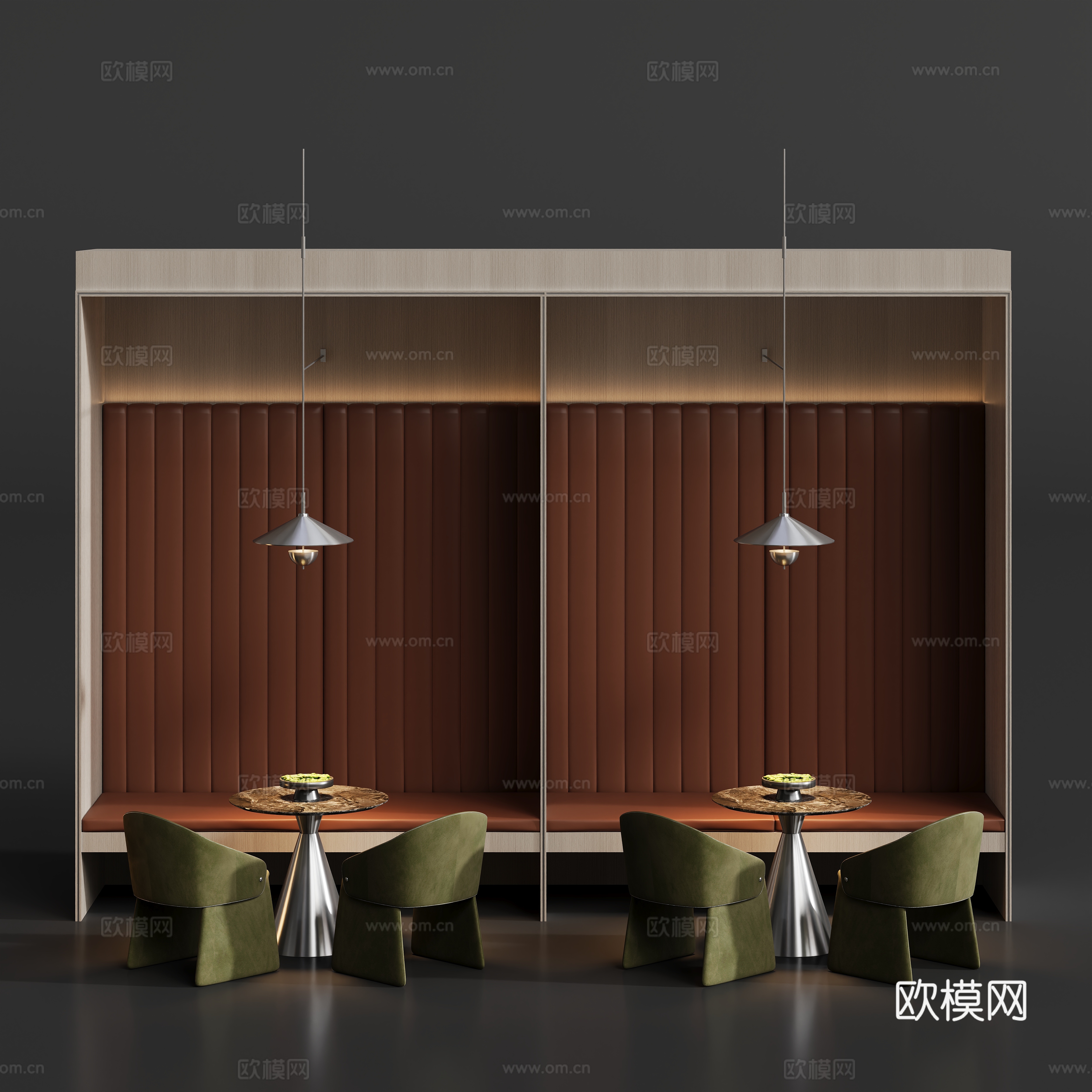 卡座沙发洽谈区su模型