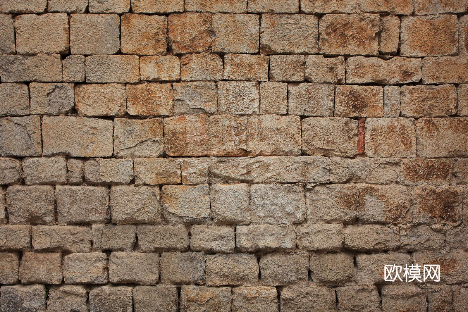 规则自然形态干垒石，毛石墙面40