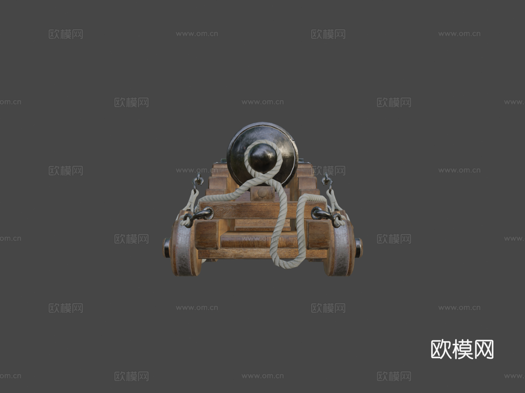 皇家海军加农炮3d模型下载（渲染图8）