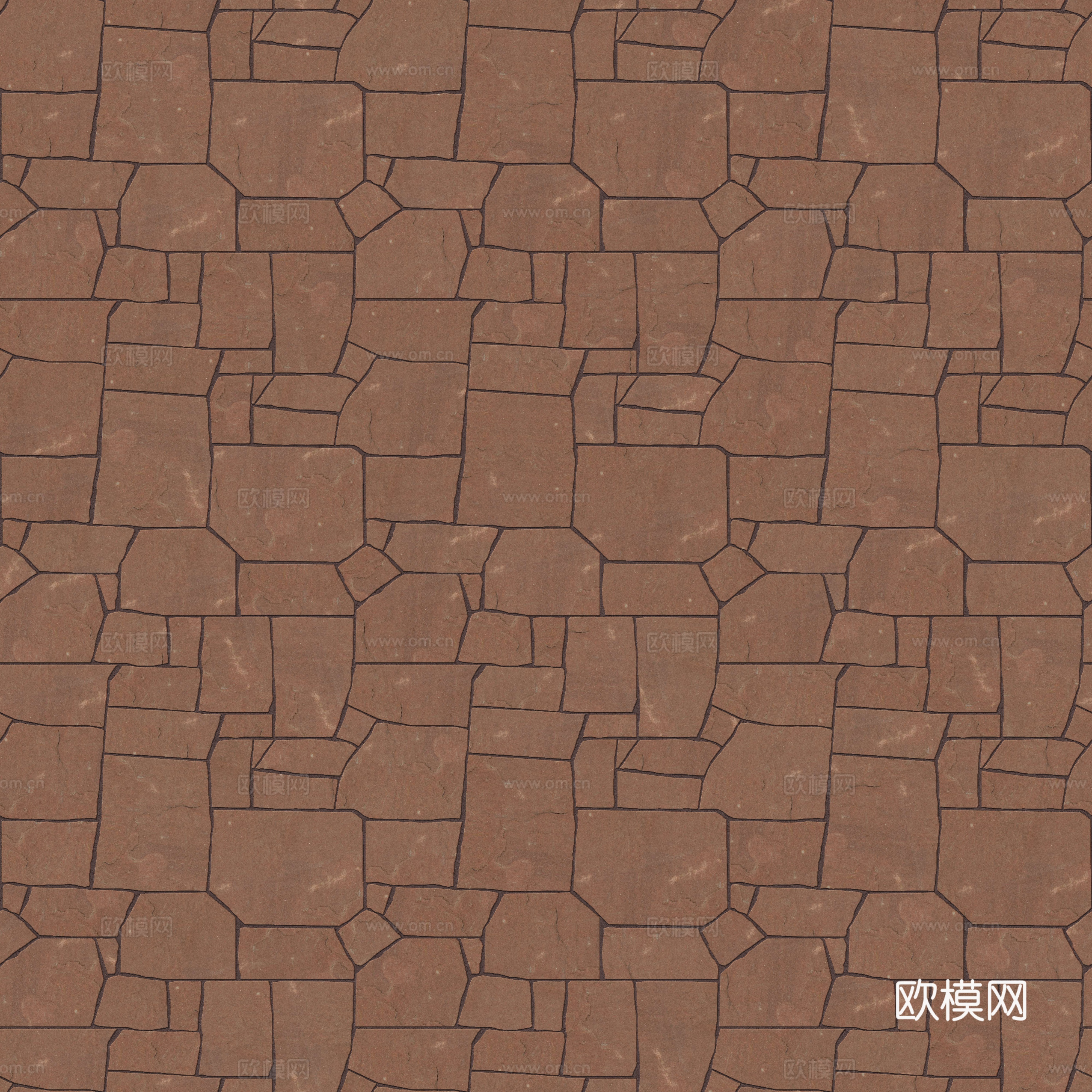 红色砂岩毛石-多边形毛石-破冰纹毛石7