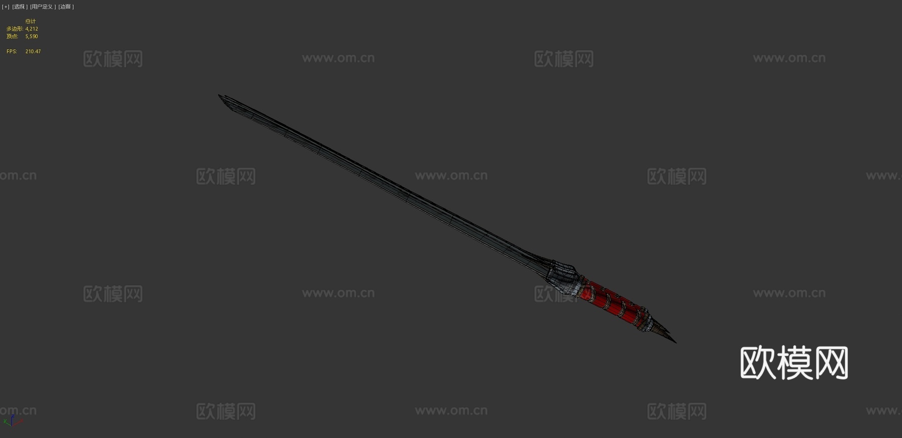 死亡猎人双刃第四级3d模型下载（渲染图4）