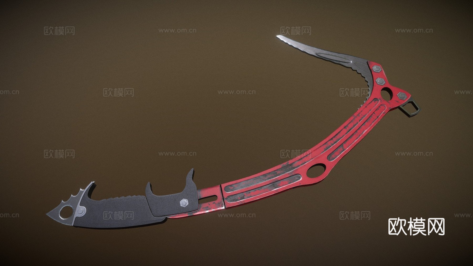 冰斧3d模型下载（渲染图1）