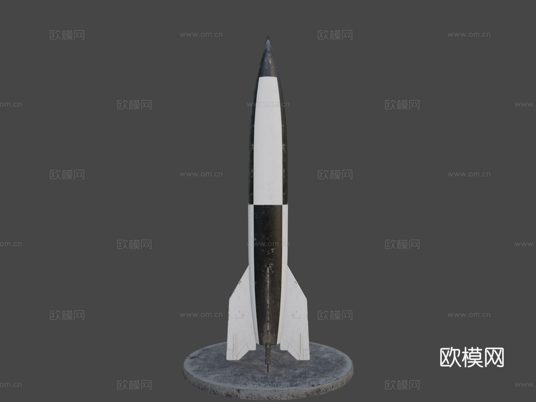 A4V2火箭3d模型下载（渲染图8）