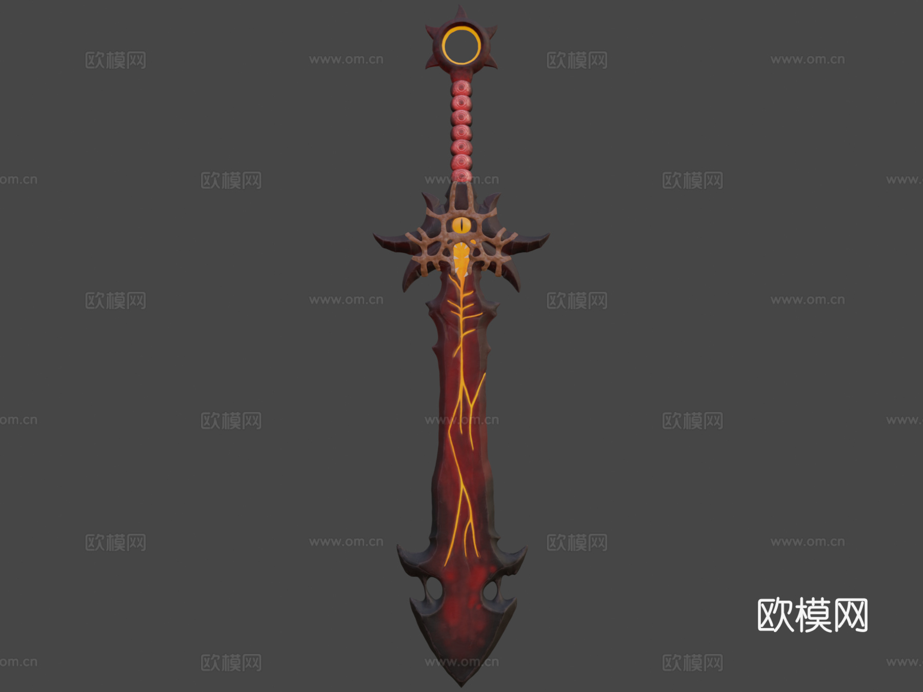 熔岩剑3d模型下载（渲染图8）