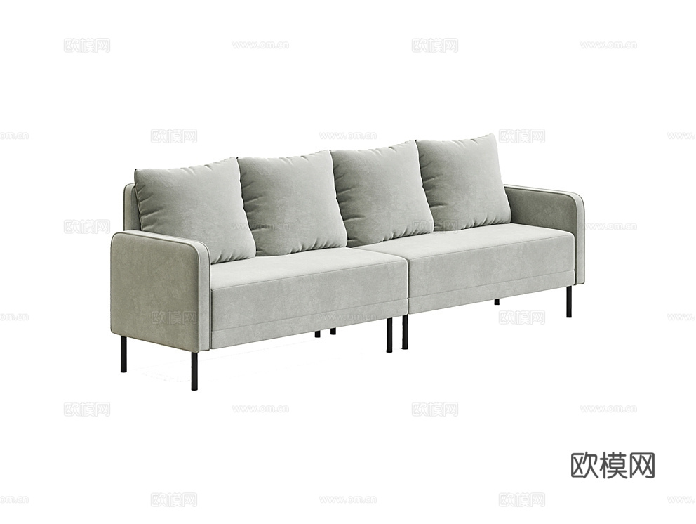 MEBELFORM 三人沙发3d模型下载（渲染图1）