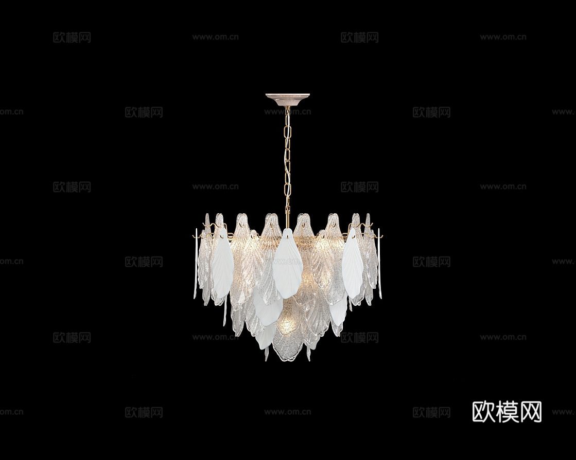 Cloyd 奢华吊灯3d模型下载（渲染图1）