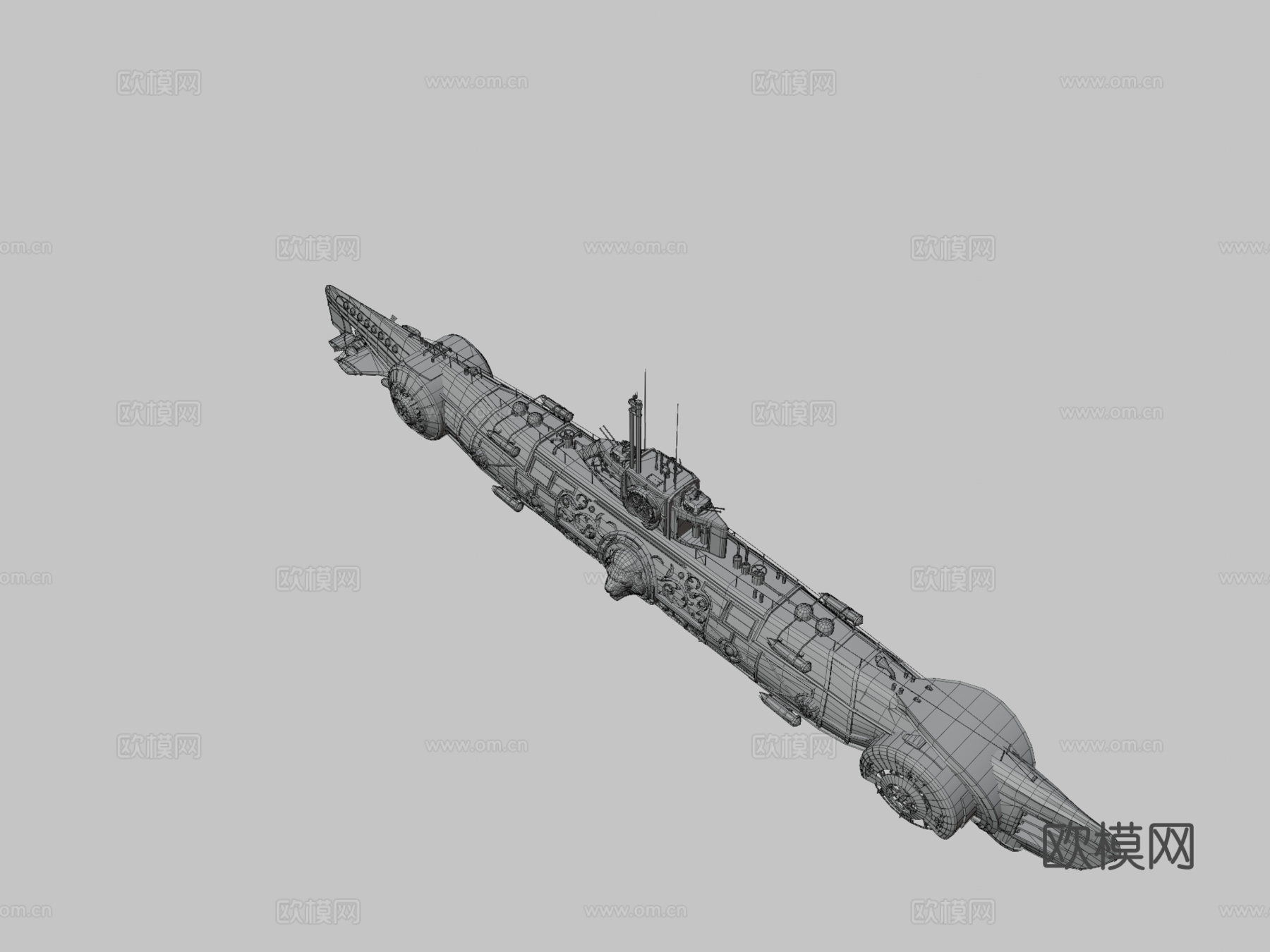 海狮3d模型下载（渲染图3）
