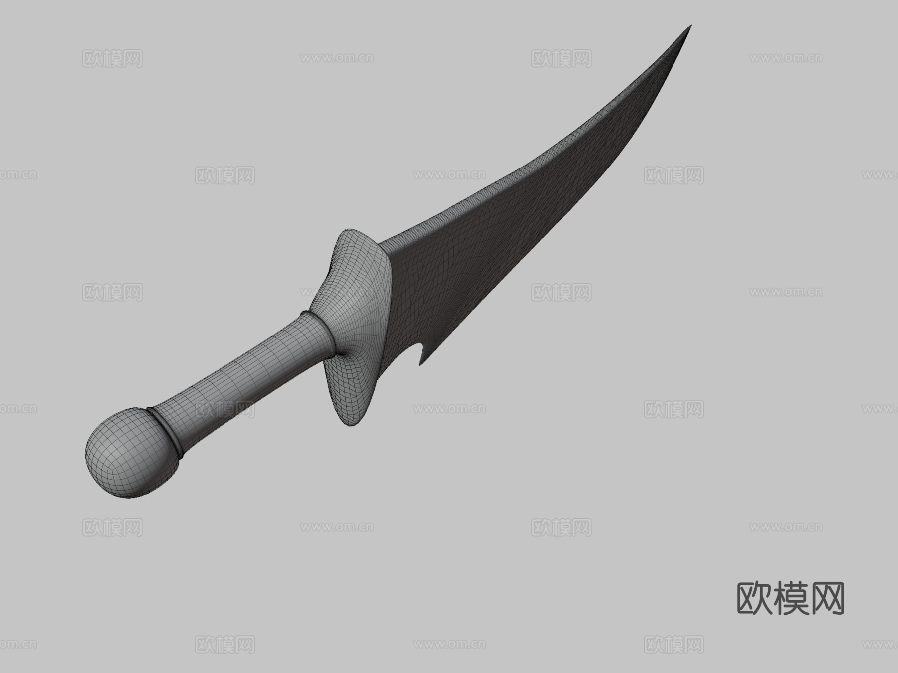 多色短刀3d模型下载（渲染图3）