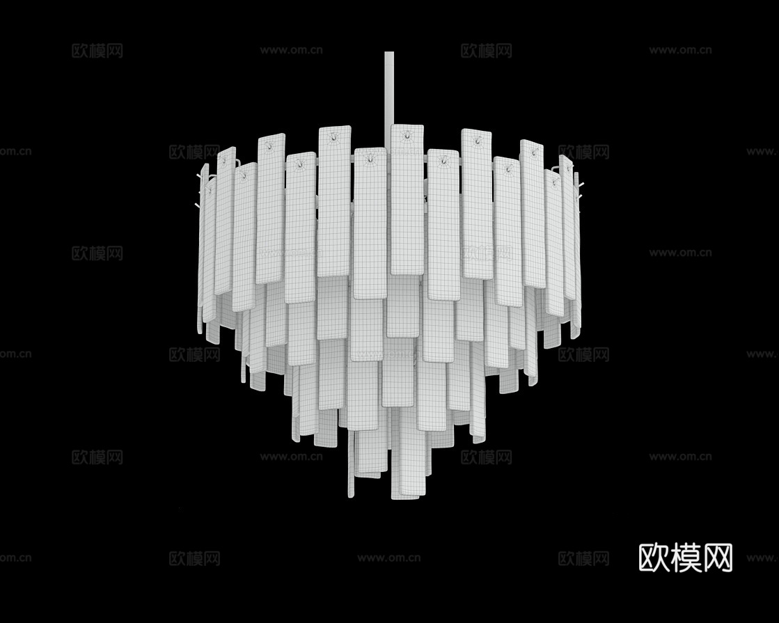 Cloyd 轻奢吊灯3d模型下载（渲染图3）